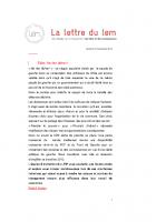 La lettre du Lem - numéro 5 - décembre 2012