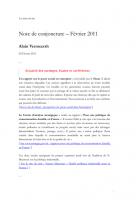 02/02/2011 - Note de conjoncture 1