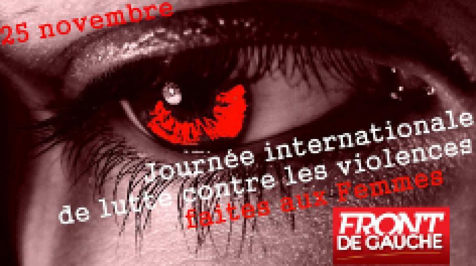 Dimanche 25 novembre 14h30 - place de la Bastille : Ensemble contre les violences faites aux femmes