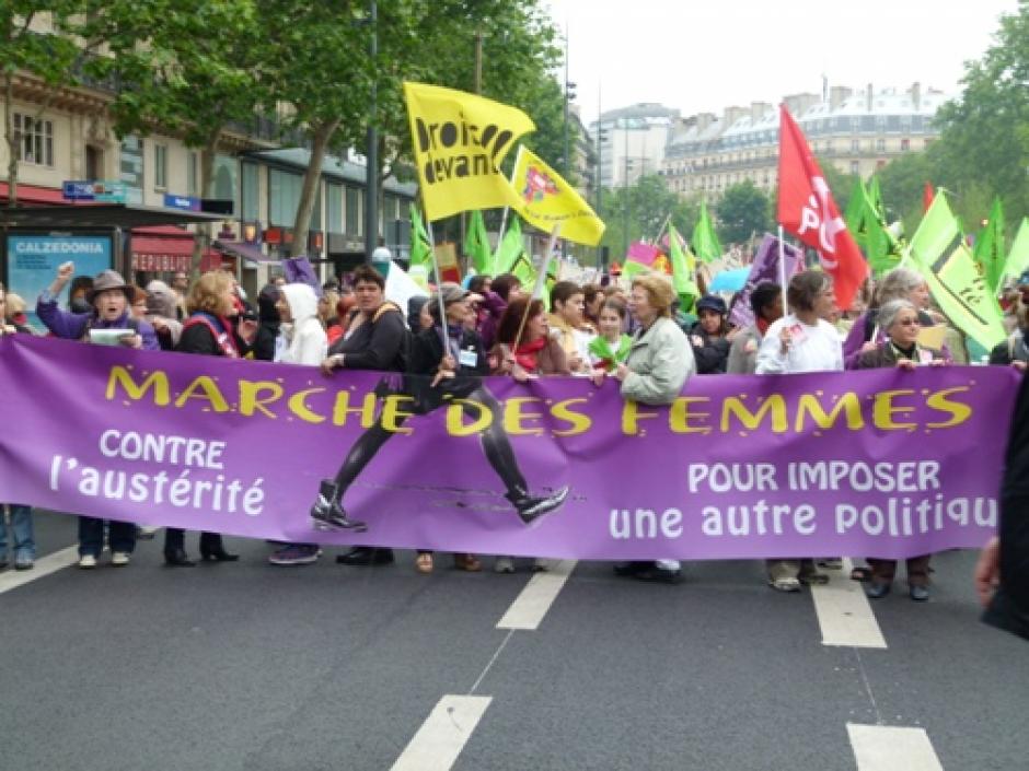 Marche des femmes contre l'austérité pour imposer une autre politique