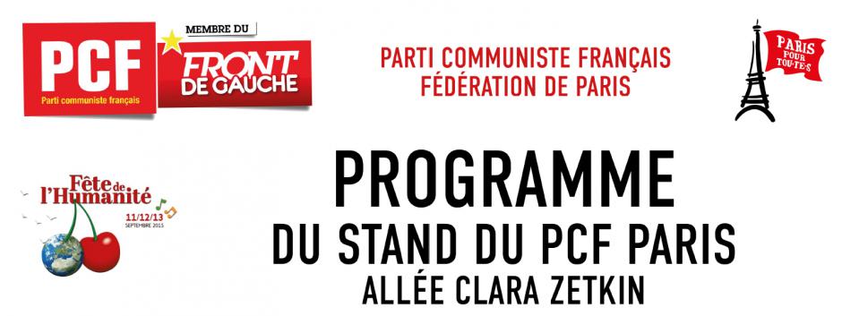 Fête de l'Huma 2015 : Programme de l'espace départemental parisien