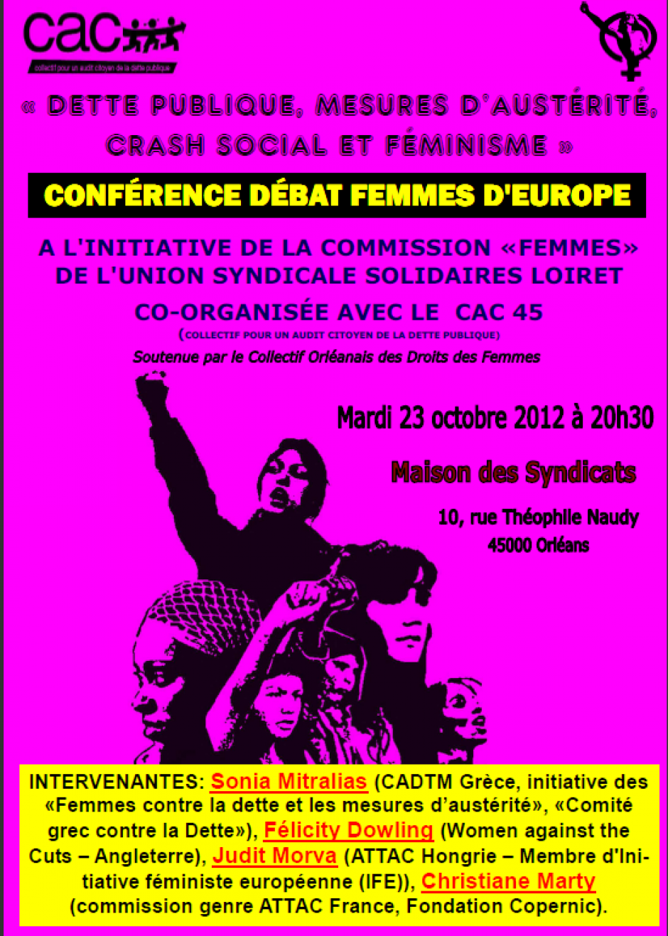 Mardi 23 octobre...Débat femmes d'Europe!!